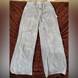 Outerknown Light Gray Corduroy Wide Leg Pants Size 26